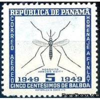 Panama 1950 Yellow Fever Mosquito (Aedes aegypti)-Stamps-Panama-Mint-StampPhenom