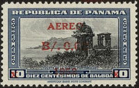 Panama 1952 Overprinted "AEREO 1952" and Surcharged-Stamps-Panama-StampPhenom