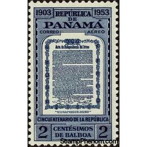 Panama 1953 Act of Independence-Stamps-Panama-StampPhenom