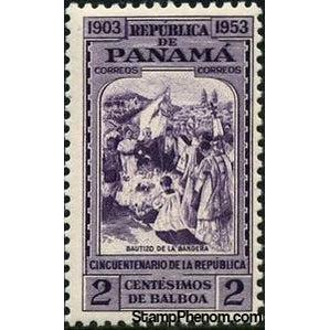 Panama 1953 Baptism of the Flag-Stamps-Panama-StampPhenom