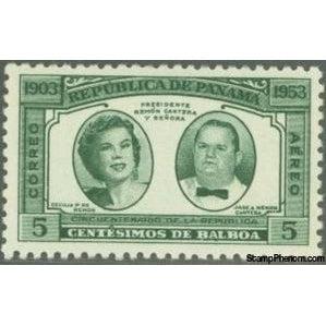 Panama 1953 Senora de Remon and Jose A. Remon Cantera-Stamps-Panama-StampPhenom