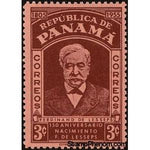 Panama 1955 Ferdinand de Lesseps-Stamps-Panama-Mint-StampPhenom