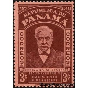 Panama 1955 Ferdinand de Lesseps-Stamps-Panama-Mint-StampPhenom