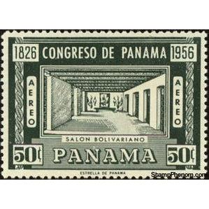 Panama 1956 Bolivar Hall-Stamps-Panama-Mint-StampPhenom