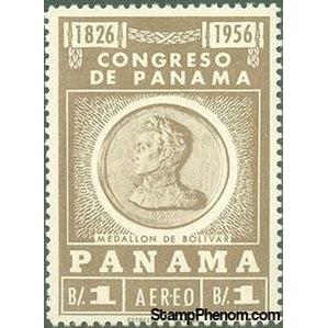 Panama 1956 Bolivar the Medallion-Stamps-Panama-Mint-StampPhenom