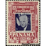 Panama 1956 General Dwight D. Eisenhower-Stamps-Panama-Mint-StampPhenom