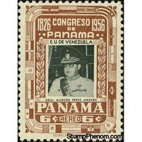 Panama 1956 General Marcos Perez Jimenez-Stamps-Panama-Mint-StampPhenom