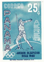 Panama 1960 Javelin Throw-Stamps-Panama-Mint-StampPhenom