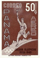 Panama 1960 Runner with olympic torch-Stamps-Panama-Mint-StampPhenom