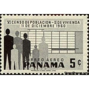 Panama 1960 The population, modern building-Stamps-Panama-Mint-StampPhenom