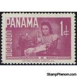 Panama 1961 Girl using sewing-machine, 1c-Stamps-Panama-Mint-StampPhenom