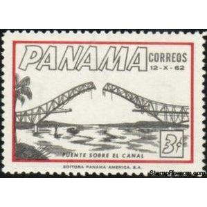 Panama 1962 Bridge under construction-Stamps-Panama-Mint-StampPhenom