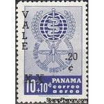 Panama 1962 Emblem of the WHO campaign (surcharged)-Stamps-Panama-Mint-StampPhenom