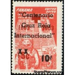 Panama 1963 Overprinted: “Centenario Cruz Roja Internacional”-Stamps-Panama-Mint-StampPhenom