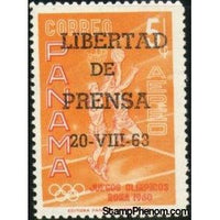 Panama 1963 Overprinted: “LIBERTAD DE PRENSA 20-VIII-63”-Stamps-Panama-Mint-StampPhenom