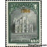 Panama 1964 Cathedral of Milan, Italy - overprint 1964-Stamps-Panama-Mint-StampPhenom