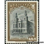 Panama 1964 Cathedral of New Delhi, India-Stamps-Panama-Mint-StampPhenom