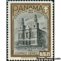 Panama 1964 Cathedral of New Delhi, India-Stamps-Panama-Mint-StampPhenom