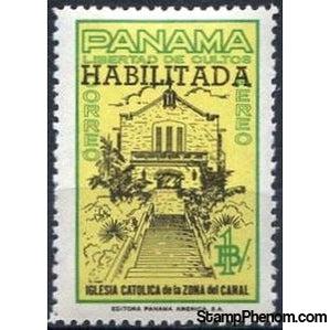 Panama 1964 Catholic Church of the Canal Zone overprinted-Stamps-Panama-Mint-StampPhenom