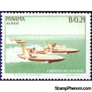 Panama 1964 Motorboat Racing-Stamps-Panama-Mint-StampPhenom