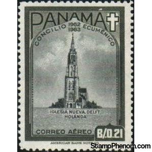 Panama 1964 New Church, Delft, Netherlands-Stamps-Panama-Mint-StampPhenom