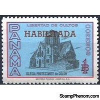 Panama 1964 Protestant Church of Colon overprinted-Stamps-Panama-Mint-StampPhenom