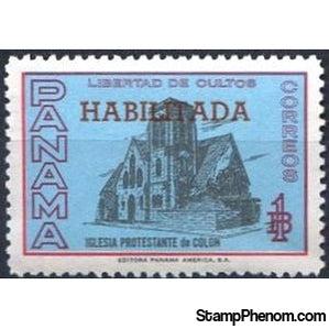 Panama 1964 Protestant Church of Colon overprinted-Stamps-Panama-Mint-StampPhenom