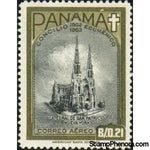 Panama 1964 St. Patrick’s Cathedral, New York, USA-Stamps-Panama-Mint-StampPhenom