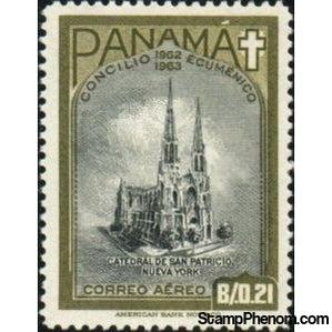 Panama 1964 St. Patrick’s Cathedral, New York, USA-Stamps-Panama-Mint-StampPhenom