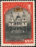 Panama 1964 St. Paul’s Cathedral, London, UK - overprint 1964-Stamps-Panama-Mint-StampPhenom