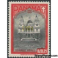 Panama 1964 St. Paul’s Cathedral, London, UK - overprint 1964-Stamps-Panama-Mint-StampPhenom