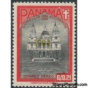 Panama 1964 St. Paul’s Cathedral, London, UK - overprint 1964-Stamps-Panama-Mint-StampPhenom