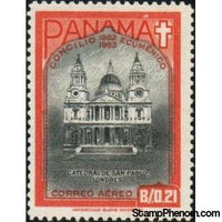 Panama 1964 St. Paul’s Cathedral, London, UK-Stamps-Panama-Mint-StampPhenom