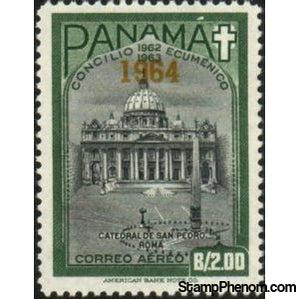 Panama 1964 St. Peter’s Cathedral, Rome - overprint 1964-Stamps-Panama-Mint-StampPhenom