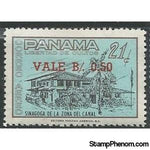 Panama 1964 Synagogue of the Canal Zone surcharged-Stamps-Panama-Mint-StampPhenom