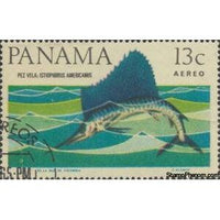 Panama 1965 Atlantic Sailfish (Istiophorus albicans)-Stamps-Panama-Mint-StampPhenom