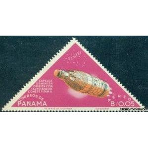 Panama 1965 Gemini capsule atop Titan II rocket-Stamps-Panama-Mint-StampPhenom