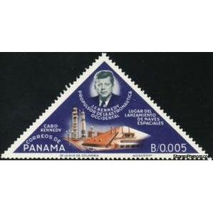 Panama 1965 John F. Kennedy & Cape Kennedy-Stamps-Panama-Mint-StampPhenom