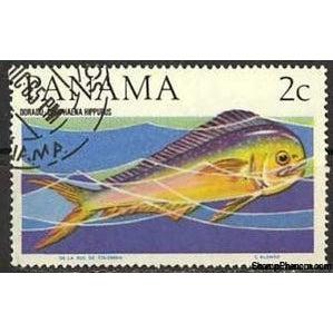 Panama 1965 Mahi-mahi (Coryphaena hippurus)-Stamps-Panama-Mint-StampPhenom