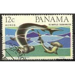 Panama 1965 Smooth Hammerhead Shark (Sphyrna zygaena)-Stamps-Panama-Mint-StampPhenom