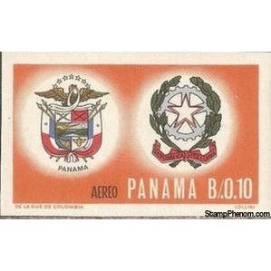 Panama 1966 Coats of Arms of Panama and Italy-Stamps-Panama-Mint-StampPhenom