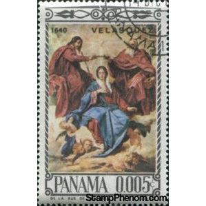 Panama 1966 Coronation of Mary, Diego Velazquez-Stamps-Panama-Mint-StampPhenom