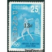 Panama 1966 Javelin Throw Surcharged-Stamps-Panama-Mint-StampPhenom