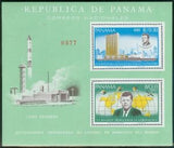 Panama 1966 John F. Kennedy, UN Headquartes, Map-Stamps-Panama-Mint-StampPhenom