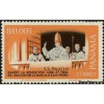 Panama 1966 Pope Paul VI gives the blessing "urbi et orbi"-Stamps-Panama-Mint-StampPhenom