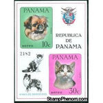 Panama 1967 Pekingese Dog, Domestic Cat-Stamps-Panama-StampPhenom