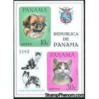 Panama 1967 Pekingese Dog, Domestic Cat-Stamps-Panama-StampPhenom