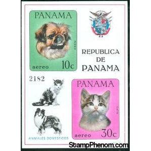 Panama 1967 Pekingese Dog, Domestic Cat-Stamps-Panama-StampPhenom