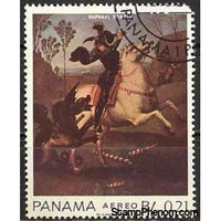 Panama 1967 Raphael; St. George and the Dragon-Stamps-Panama-StampPhenom