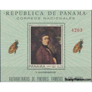 Panama 1967 Self Portrait of Thomas Gainsborough-Stamps-Panama-StampPhenom